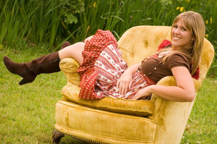 girl in chair